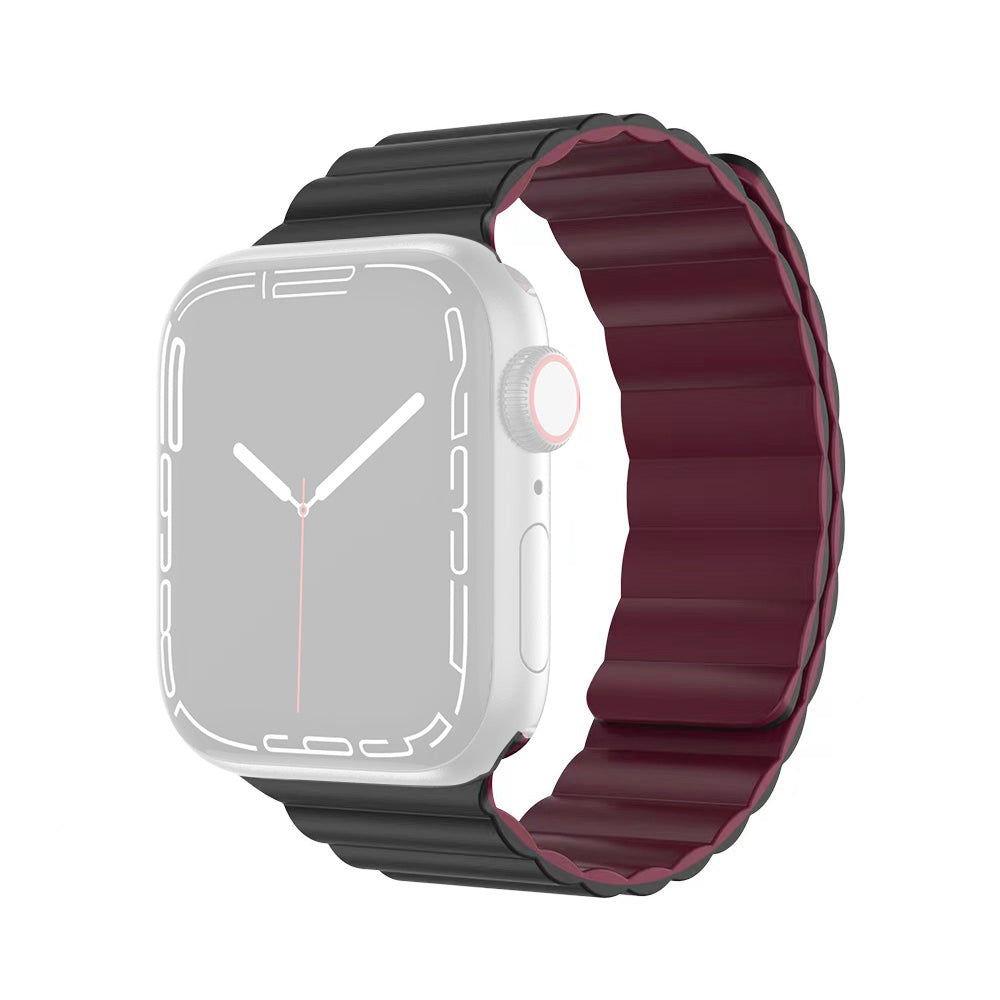 MUTURAL Molan Series Magnetic Sweatproof Watch Band Adjustable Silicone Wrist Strap for Apple Watch Ultra 2 49mm Series 9 45mm SE (2023) 44mm Ultra 49mm Series 8 45mm 7 45mm 6 5 4 SE 44mm SE (2022) 44mm 3 2 1 42mm MUTURAL Molan Series Magnetic Sweatproof Watch Band Adjustable Silicone Wrist Strap for Apple Watch Ultra 2 49mm Series 9 45mm SE (2023) 44mm Ultra 49mm Series 8 45mm 7 45mm 6 5 4 SE 44mm SE (2022) 44mm 3 2 1 42mm